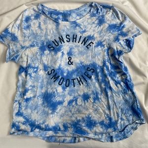 Old Navy, L, blue tie-dye t-shirt